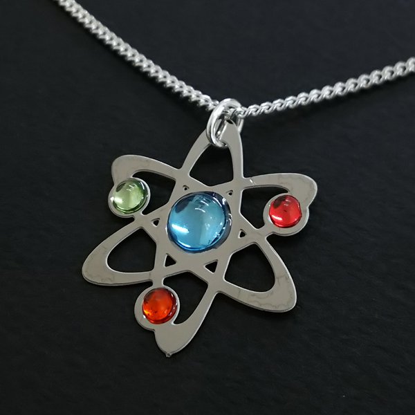 サイエンスジュエリー アトムネックレス（Atom necklace）